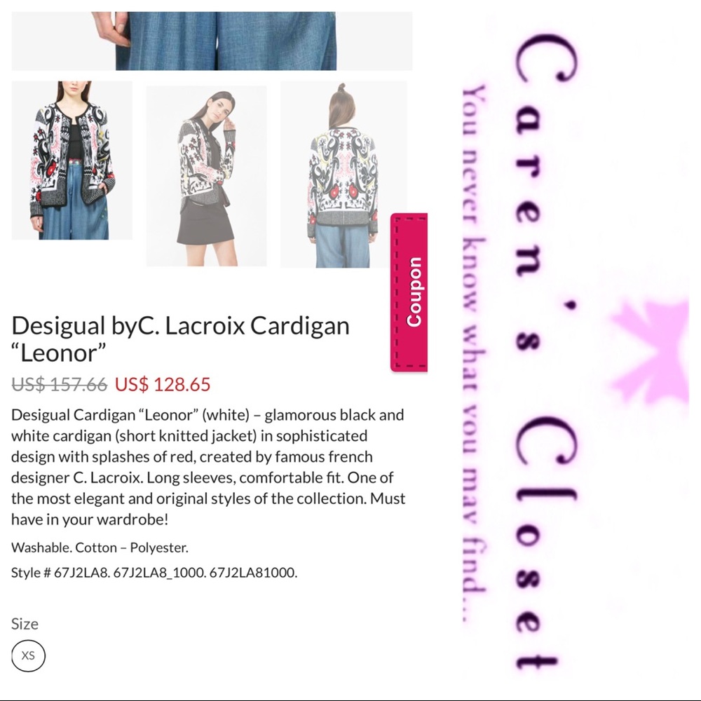 Disigual By C Lacroix Stretch Knit Graphic Dress - Picture 7 of 8